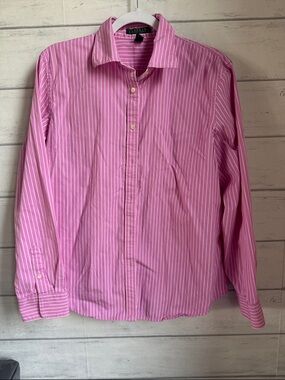 Lauren Ralph Lauren Pink stripes button Down Shirts